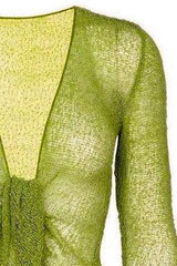 Sophies Ensfarvet bolero Kiwi Grøn #farve_kiwi