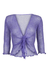 Sophies Ensfarvet bolero Lavender Lilla #farve_lavender