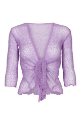 Sophies Ensfarvet bolero lys lilla #farve_light-purple
