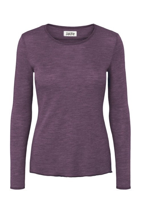 Jalfe Uldbluse Langærmet #farve_purple