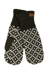 Fuza Wool Tinka Mittens #farve_olive