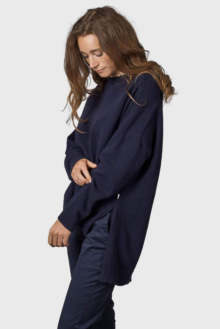 Klitmøller Cirkeline Knit Sweater #farve_deep-blue