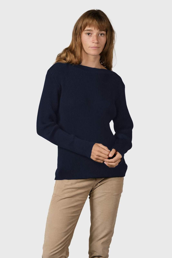 Klitmøller Maj Knit Sweater - Navy-Klitmøller-Sophies.dk