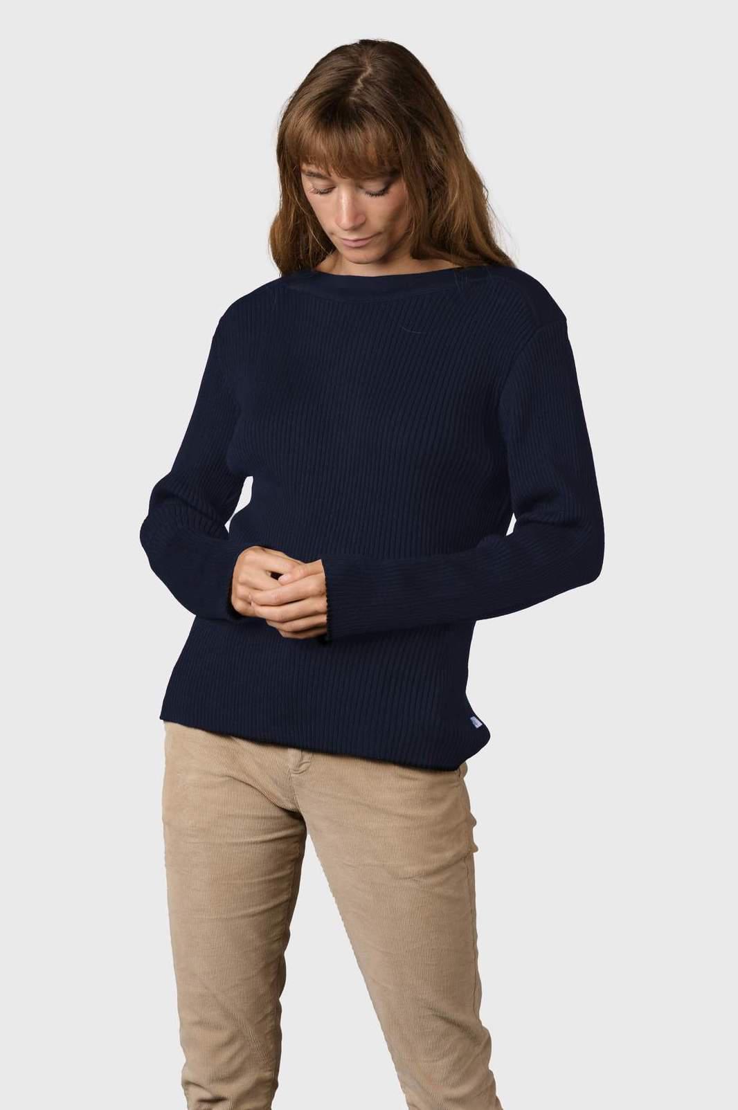 Klitmøller Maj Knit Sweater - Navy-Klitmøller-Sophies.dk