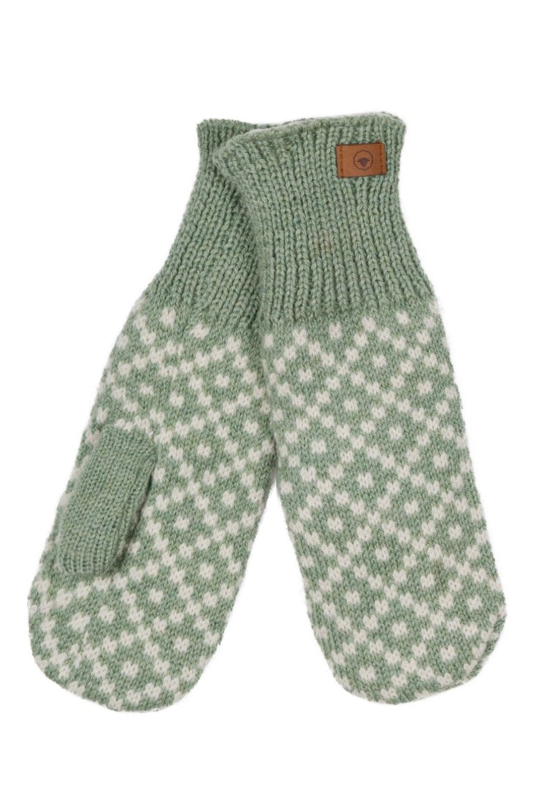 Fuza Wool Tinka Mittens #farve_sage