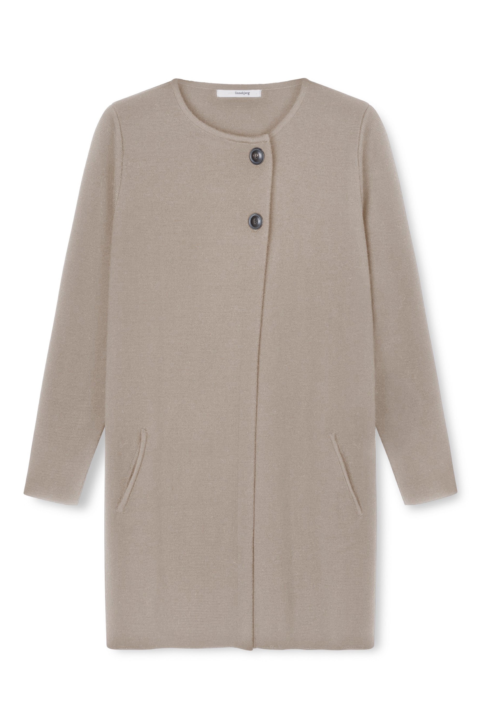 Sibin Linnebjerg Margit Cardigan #farve_light-sand