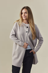 Sibin Linnebjerg Margit Cardigan #farve_light-sand