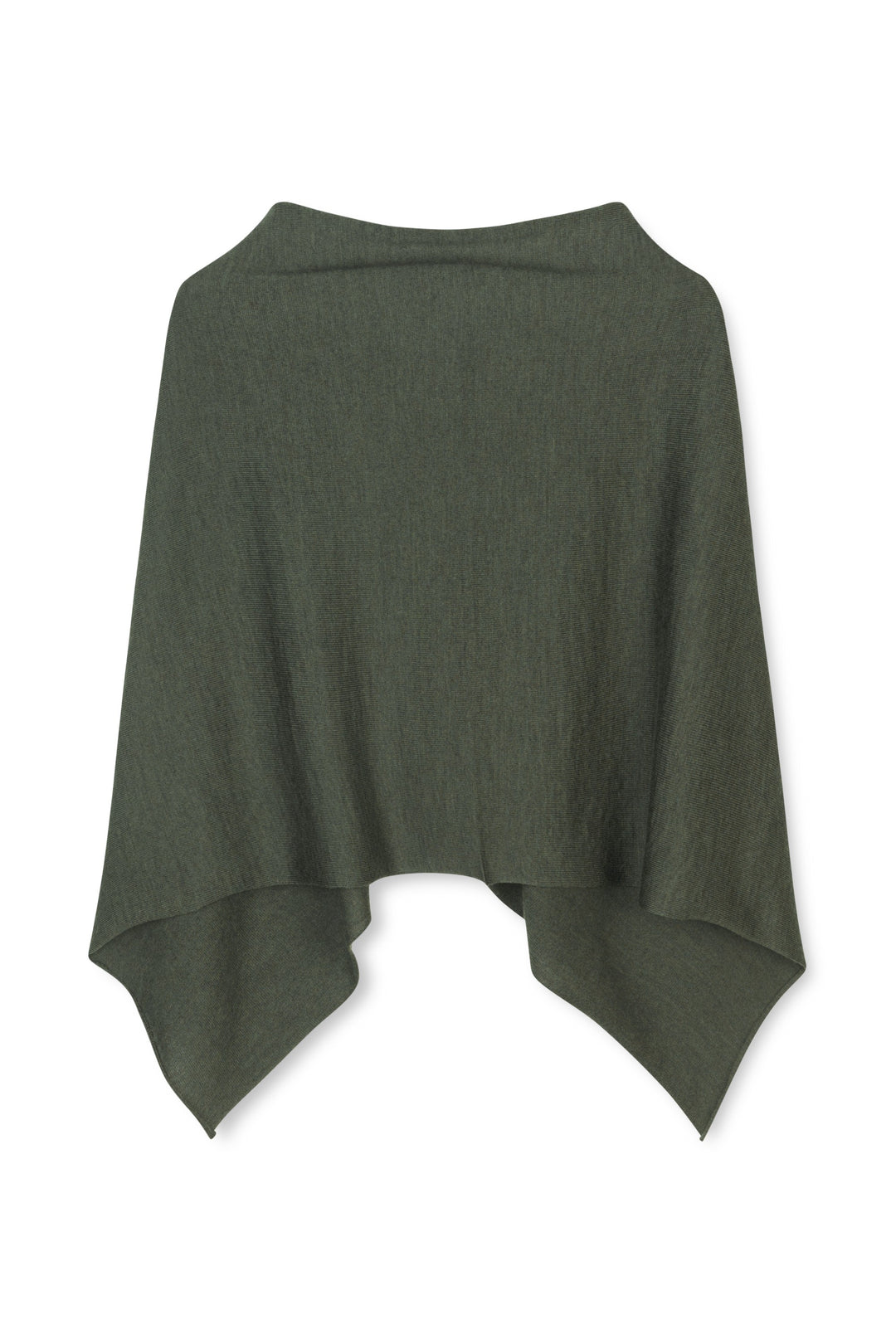 Sibin Linnebjerg Paris Poncho #farve_dark-green