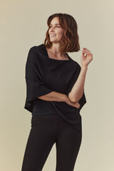 Sibin Linnebjerg Paris Poncho Sort Black - Sophies.dk #farve_black