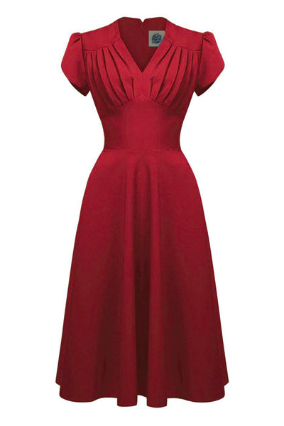 Pretty Retro Swing Dress #farve_red