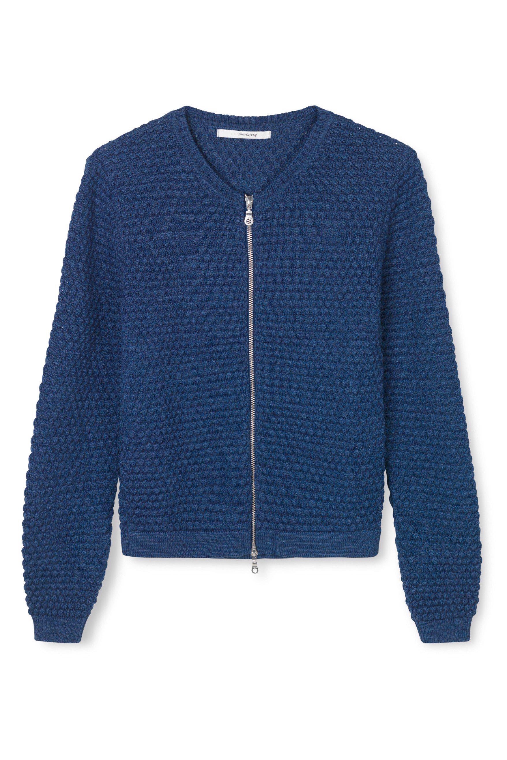 Sibin Linnebjerg Ane Cardigan #farve_dark-denim