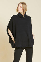 Sibin Linnebjerg Siff Strik Poncho - Sort-Sibin Linnebjerg-Sophies.dk #farve_black