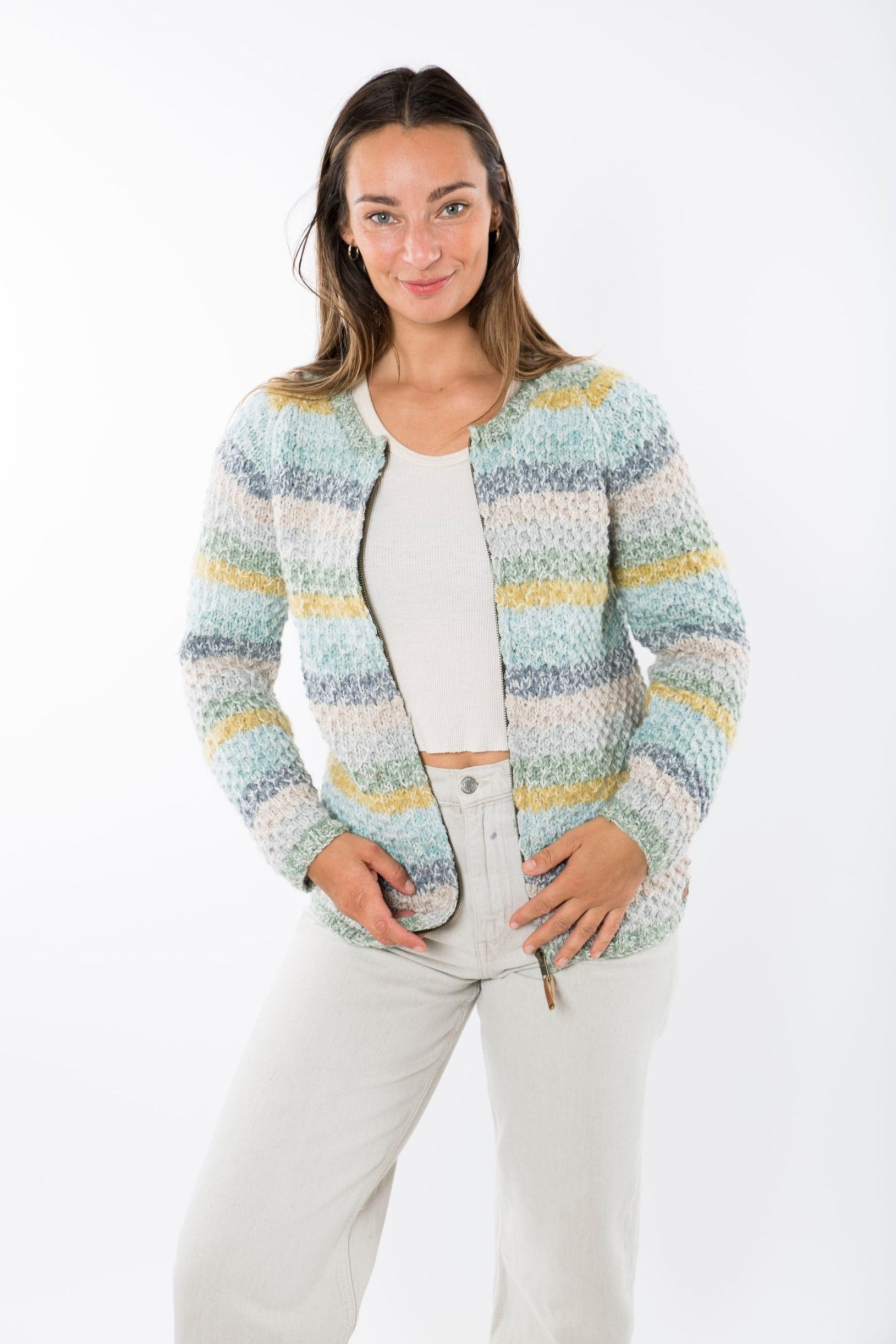 Fuza Wool Multi Cardigan