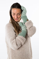 Fuza Wool Tinka Mittens #farve_sage