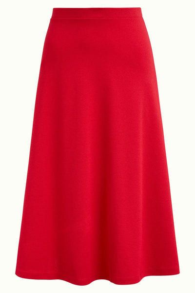 King Louie Juno Skirt Milano Crepe - Red-Sophies.dk #farve_red