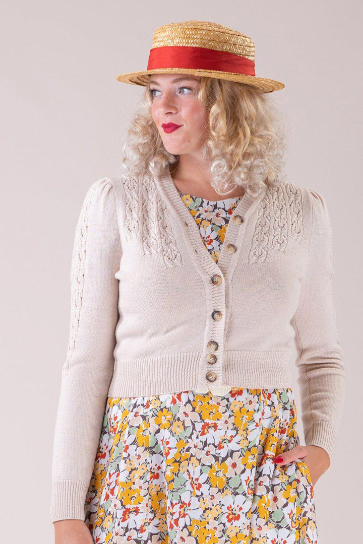 Emmy Design The Peggy Sue Cardigan - Linen-Emmy Design-Sophies.dk