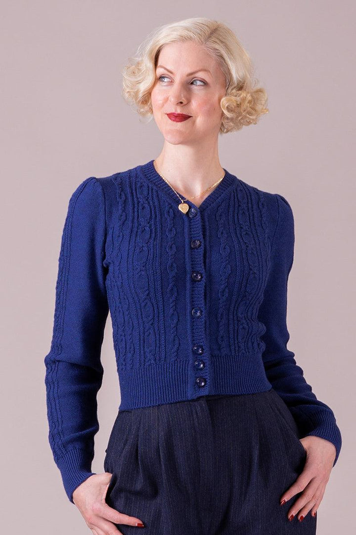 Emmy Design The Ice Skater Cardigan - Royal Blue-Emmy Design-Sophies.dk