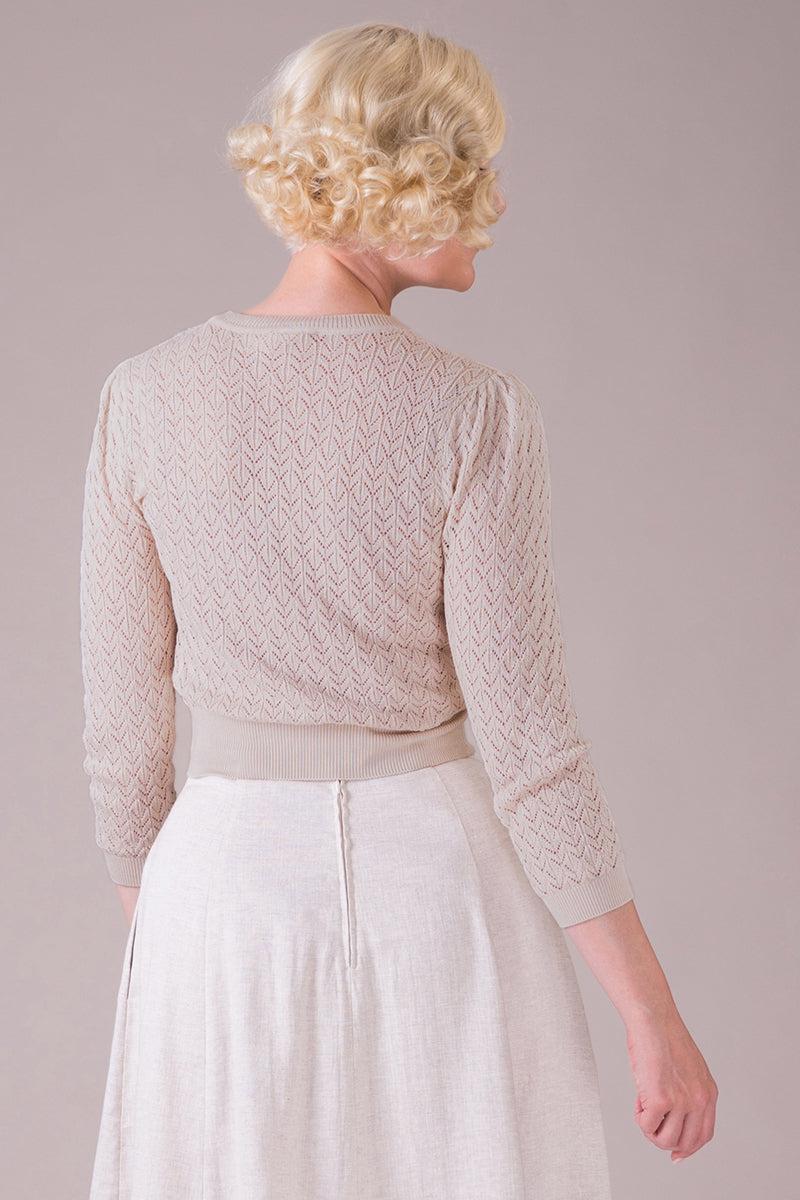 Emmy Design The Topnotch Teatime Cardigan - Linen-Emmy Design-Sophies.dk