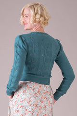 Emmy Design The Susie Q Cardigan Cadet Blue - Sophies.dk #farve_cadet-blue