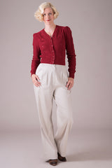 Emmy Design The Susie Q Cardigan Burgundy Rød - Sophies.dk #farve_burgundy