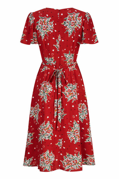 Weekend Doll Betty Dress Red Flora #farve_red-floral