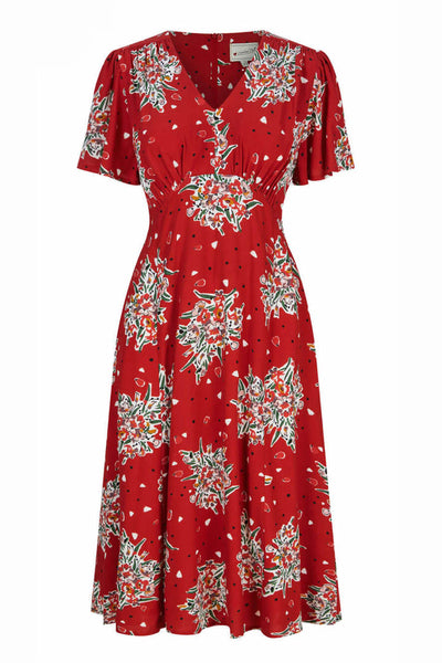 Weekend Doll Betty Dress Red Flora #farve_red-floral
