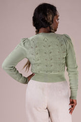 Emmy Design The Susie Q Cardigan Pale Sage Green Grøn - Sophies.dk #farve_pale-sage-green