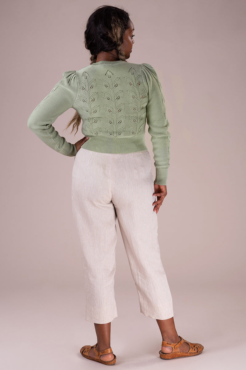Emmy Design The Susie Q Cardigan Pale Sage Green Grøn - Sophies.dk #farve_pale-sage-green