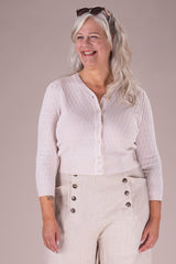 Emmy Design The Delightful Daytime Cardigan Ivory Hvid - Sophies.dk #farve_ivory