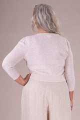 Emmy Design The Delightful Daytime Cardigan Ivory Hvid - Sophies.dk #farve_ivory