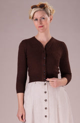 Emmy Design The Delightful Daytime Cardigan Coffee Brun - Sophies.dk #farve_coffee