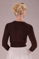 Emmy Design The Delightful Daytime Cardigan Coffee Brun - Sophies.dk #farve_coffee