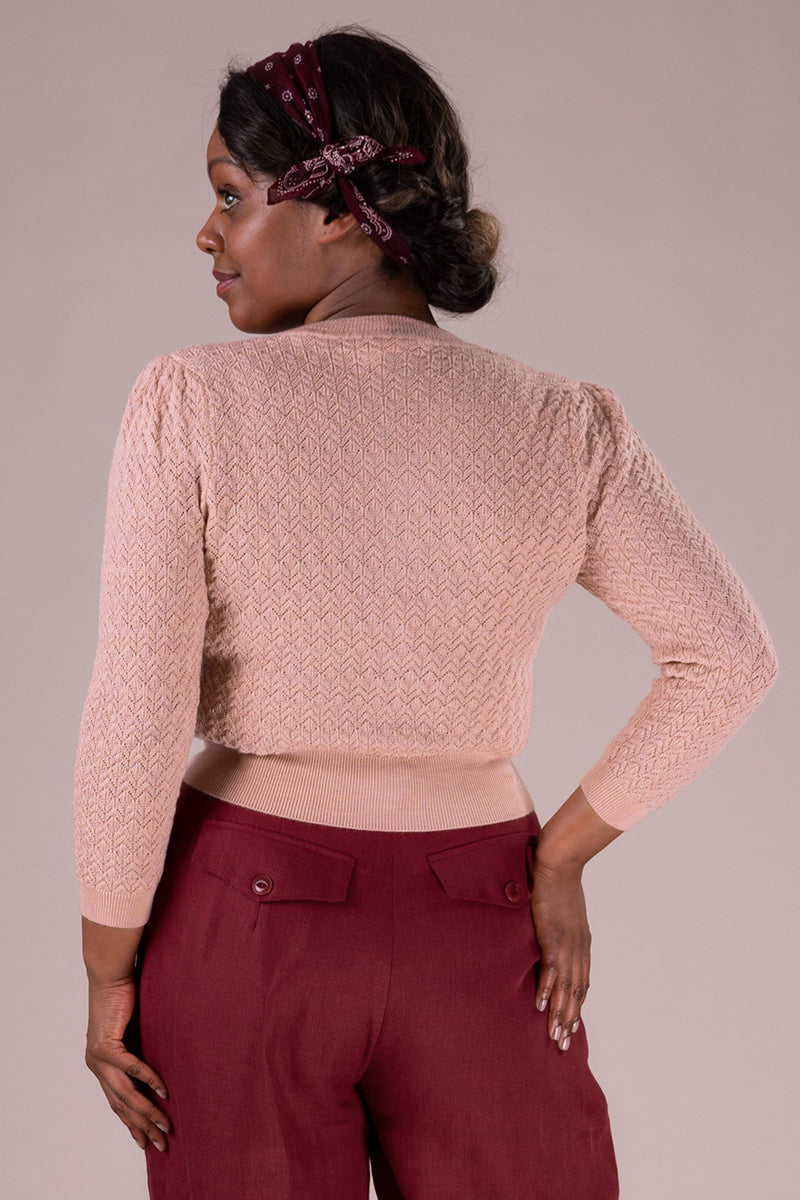 Emmy Design The Delightful Daytime Cardigan Peach Rosa - Sophies.dk #farve_peach