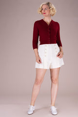 Emmy Design The Delightful Daytime Cardigan Burgundy Rød - Sophies.dk #farve_burgundy