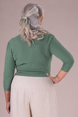 Emmy Design The Delightful Daytime Cardigan Sage Green Grøn - Sophies.dk #farve_sage-green