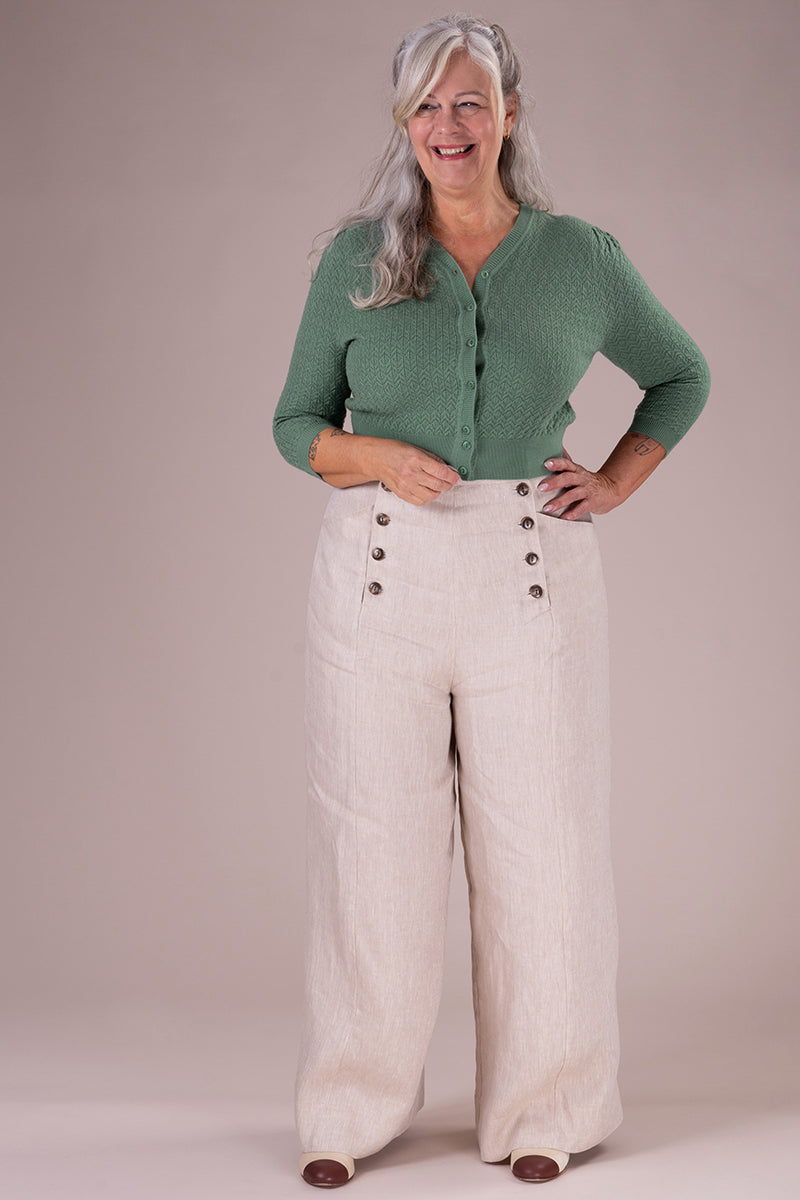 Emmy Design The Delightful Daytime Cardigan Sage Green Grøn - Sophies.dk #farve_sage-green