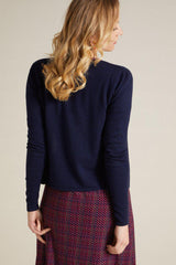King Louie Cardigan Roundneck Cocoon - Blue Sophies.dk #farve_blue