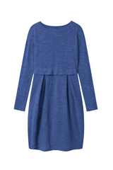 Blusbar Uldkjole M. Læg #farve_indigo