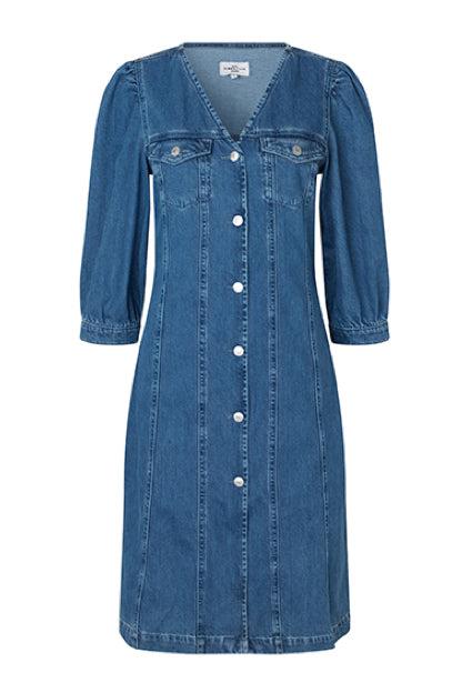 Global Funk Vega Denim Kjole-Global Funk-Sophies.dk