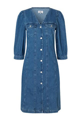 Global Funk Vega Denim Kjole-Global Funk-Sophies.dk