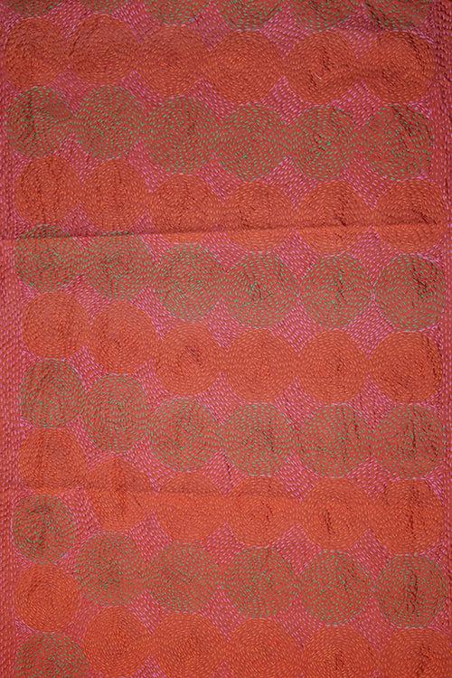 Masala Sari Kantha Rund Silke Tørklæde #27-Masala-Sophies.dk