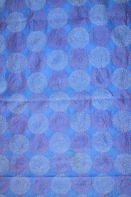 Masala Sari Kantha Rund Silke Tørklæde #28-Masala-Sophies.dk