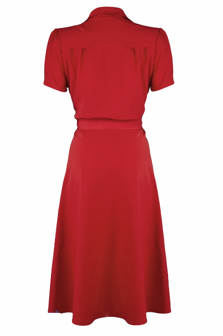 Pretty Retro Shirt Dress - Red-Pretty Retro-Sophies.dk