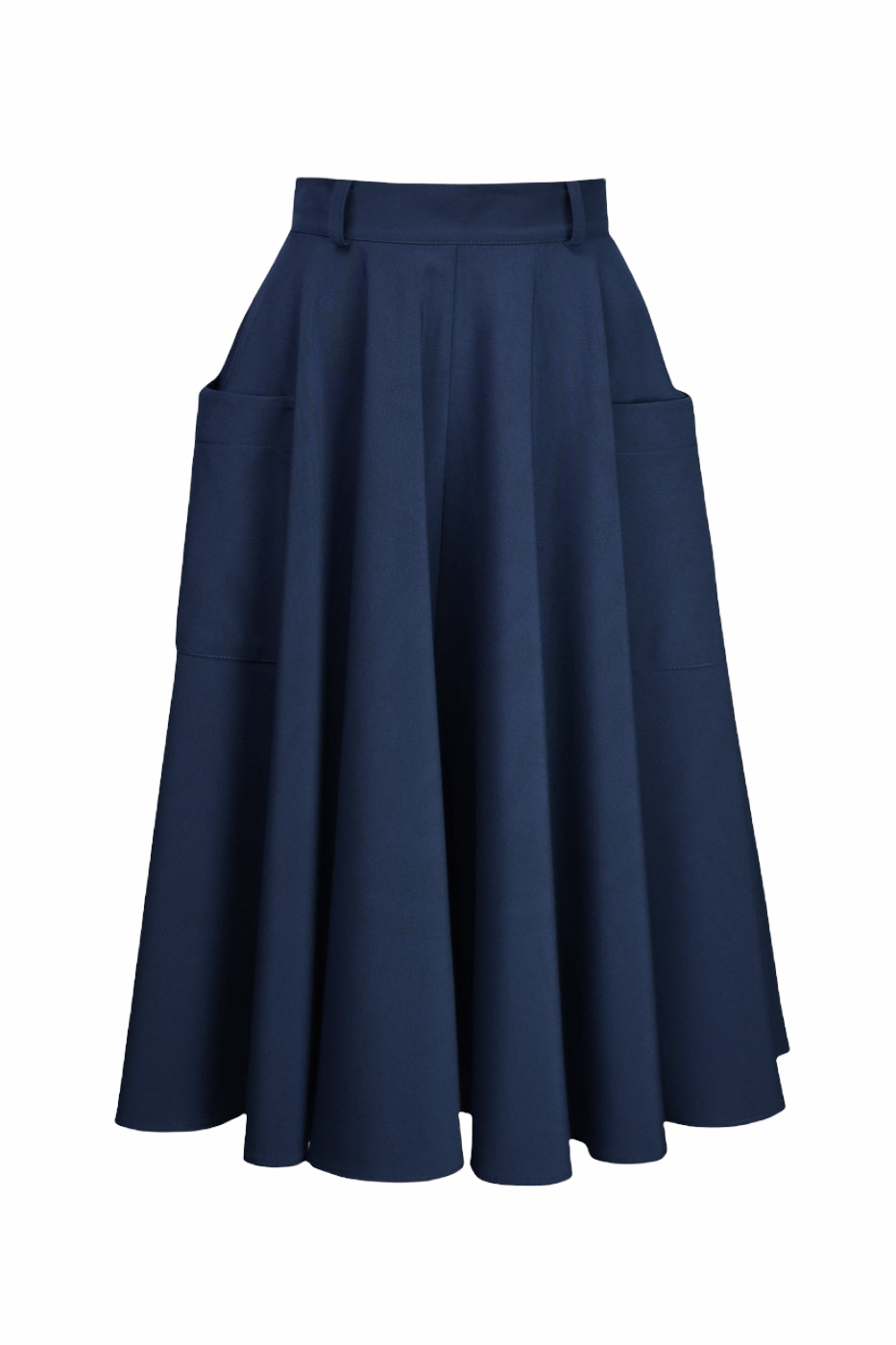 Pretty Retro Circle Skirt - Navy-Pretty Retro-Sophies.dk