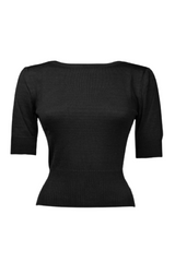 Pretty Retro Bateau Sweater - Black-Pretty Retro-Sophies.dk