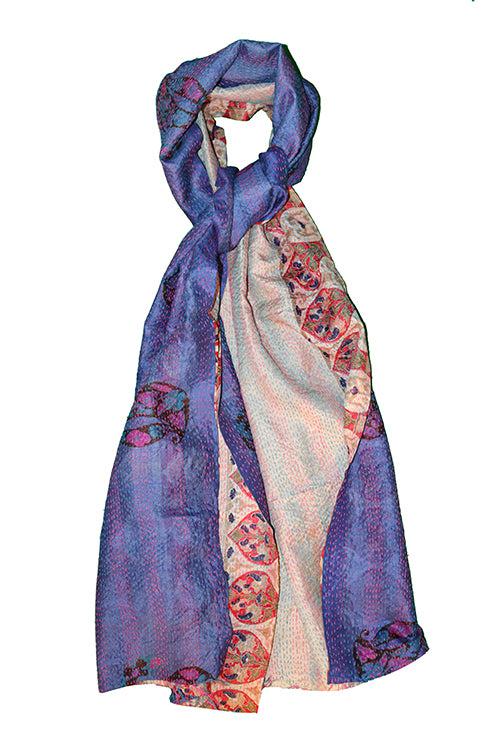 Masala Sari Kantha Silke Tørklæde #25-Masala-Sophies.dk