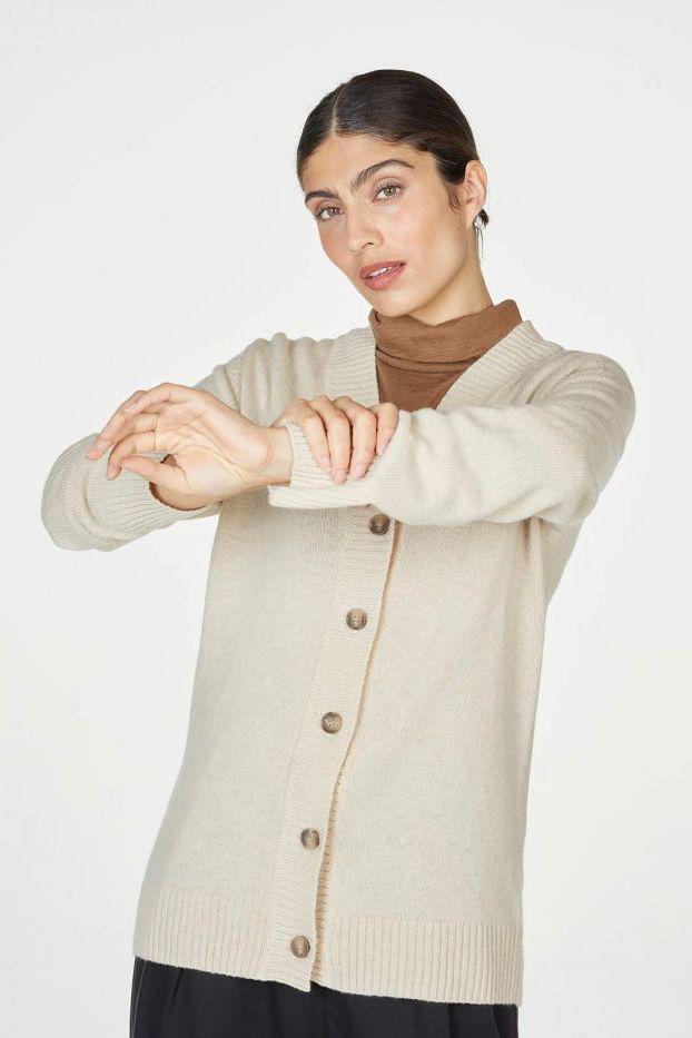 Thought Dafney Cardigan Cream-Thought-Sophies.dk