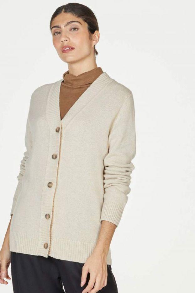 Thought Dafney Cardigan Cream-Thought-Sophies.dk