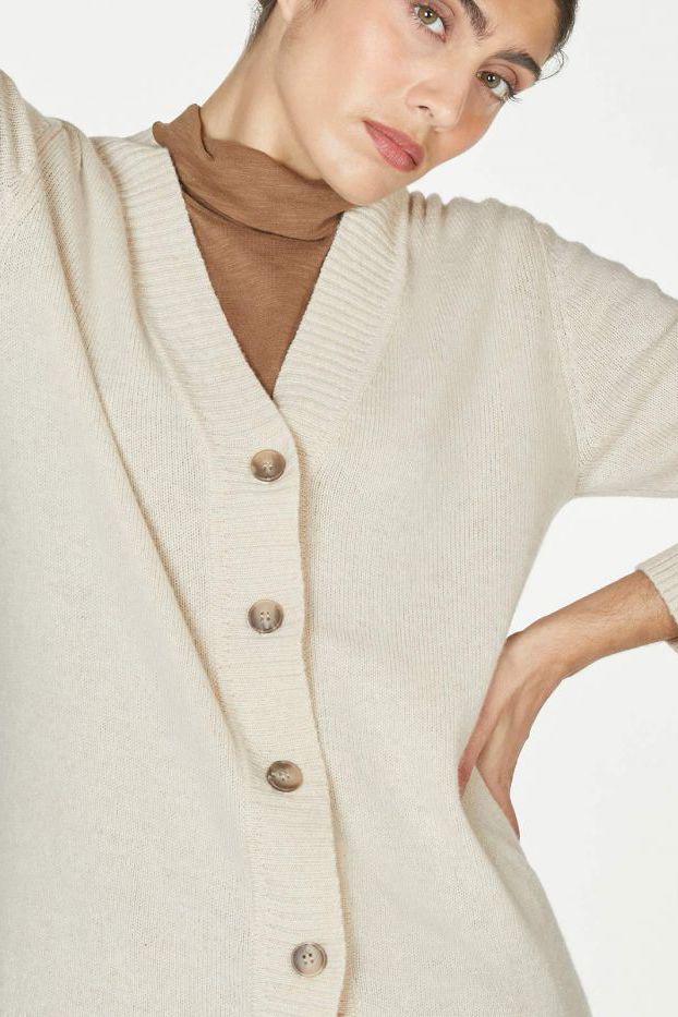 Thought Dafney Cardigan Cream-Thought-Sophies.dk