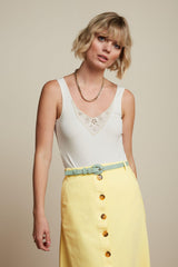 King Louie Croco Covered Belt-Spar-Green #farve_spar-green